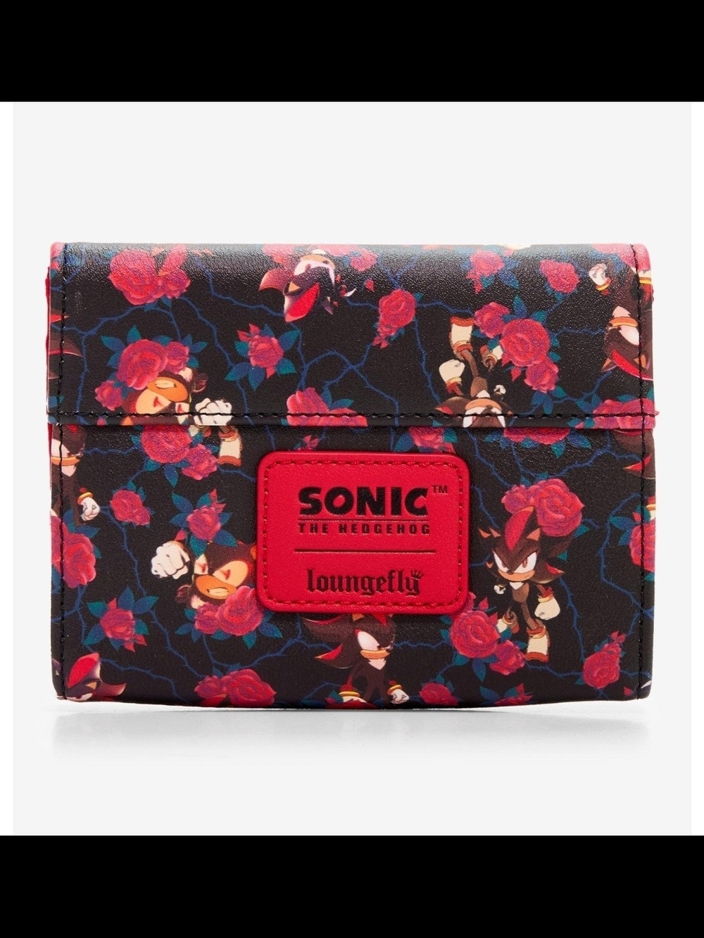 NWT Loungefly Sonic the Hedgehog Shadow Roses Wallet